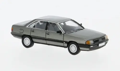 Pcx870439 - Audi 100 (C3) - Metallic Dark Grey 1982 (Ho Scale) 1