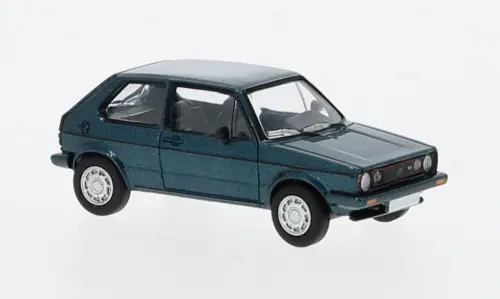 Pcx870526 - Vw Golf I Gti Pirelli - Metallic Dark Green 1980 (Ho Scale) 1