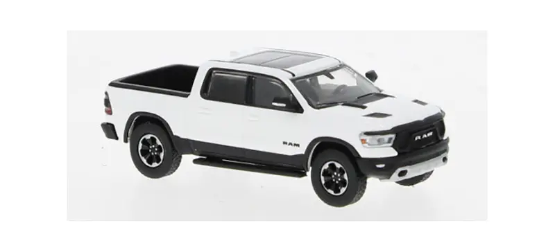 Pcx870530 - Dodge Ram 'Rebel' White (Ho Scale) 1