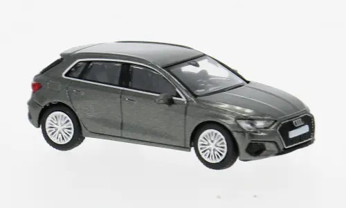 Pcx870557 - Audi A3 (8Y) - Metallic Dark Gray 2022 (Ho Scale) 1