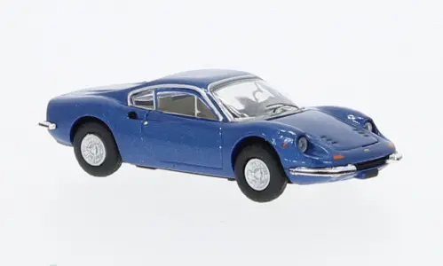 Pcx870634 - Ferrari Dino 246 Gt - Metallic Blue 1969 (Ho Scale) 1
