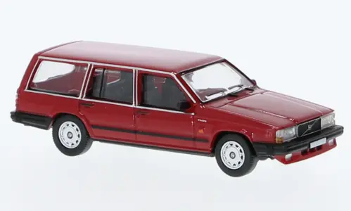Pcx870666 - Volvo 740 Station Wagon - Red 1985 (Ho Scale) 1