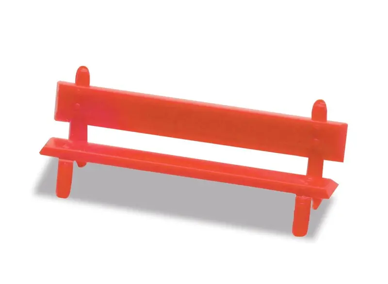 Peco - Lk-26 - Platform Seats - Red (Ho Scale) 1