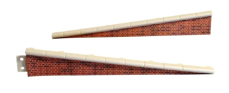 Peco - Lk-66 - Platform Edging Ramp (2 Pairs) - Brick (Ho Scale) 1
