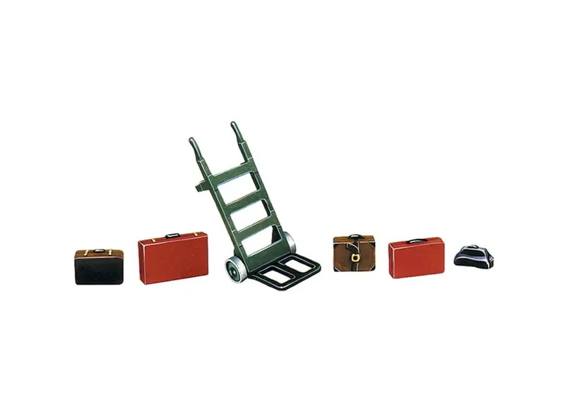 Peco - Lk-752 - Porters Hand Trolley And Luggage (O Scale) 1