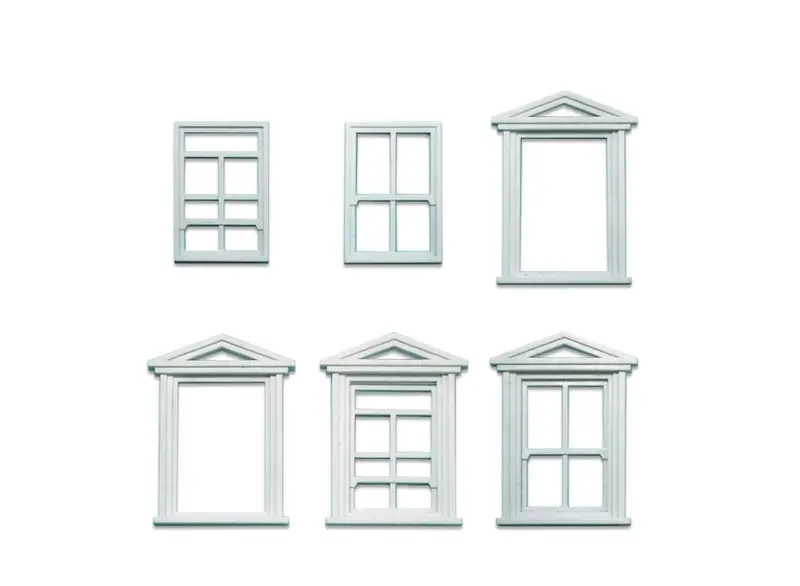 Peco - Lk-756 - Windows And Frames - Pack Of 8 (O Scale) 1