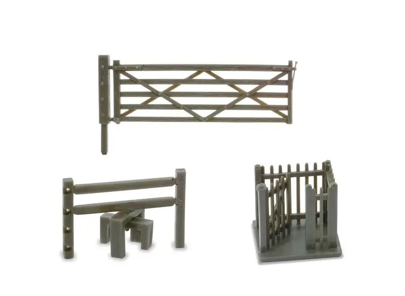 Peco - Nb-46 - Field Gate, Stiles And Wicket Gate (N Scale) 1