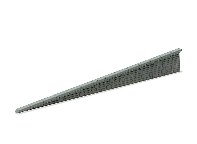 Peco - Nb-67 - Platform Ramp Side - Stone (N Scale) 1