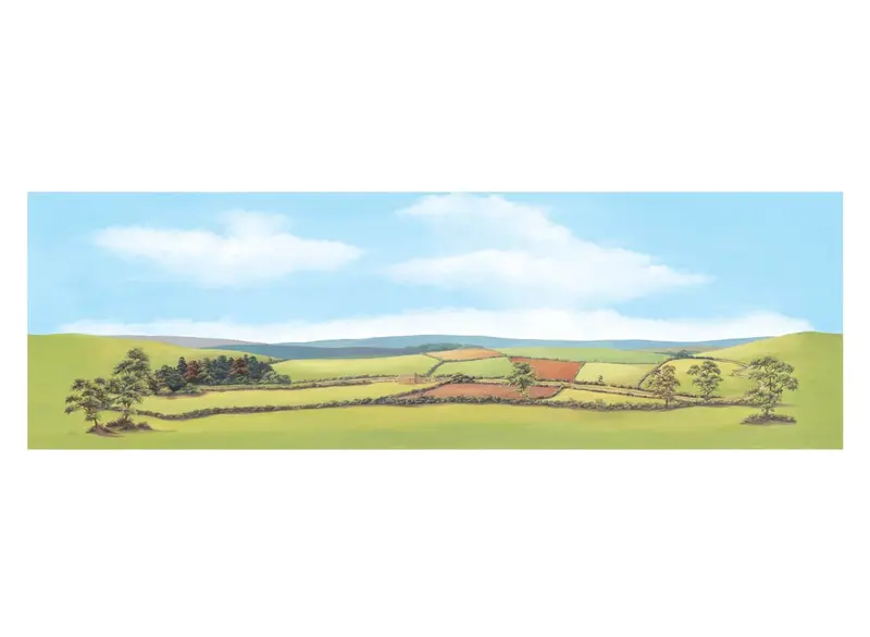 Peco - Sk-12 - Backscene - Large - Country Landscape 1