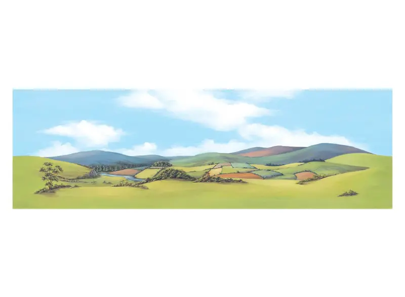 Peco - Sk-13 - Backscene - Large - Mountainous Landscape 1