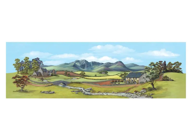 Peco - Sk-24 - Backscene - Large - Country With River 1