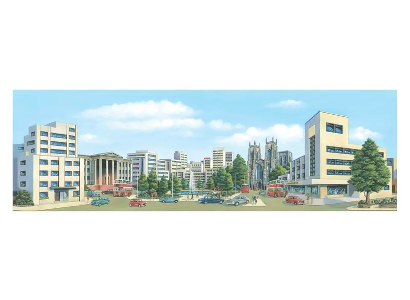 Peco - Sk-37 - Backscene - Medium - City Centre 1