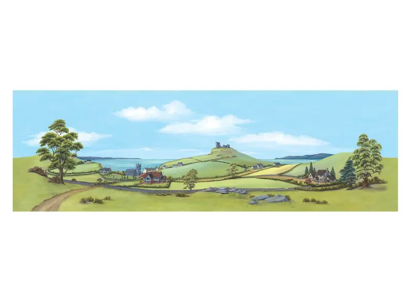 Peco - Sk-43 - Medium Country/Seascape Backscene 1