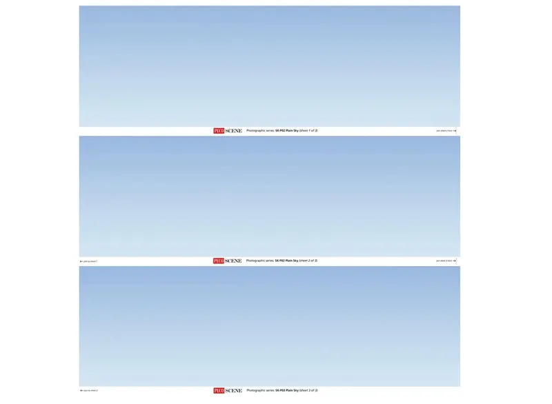 Peco - Skp-02 - Photographic Backscene - Plain Sky 1