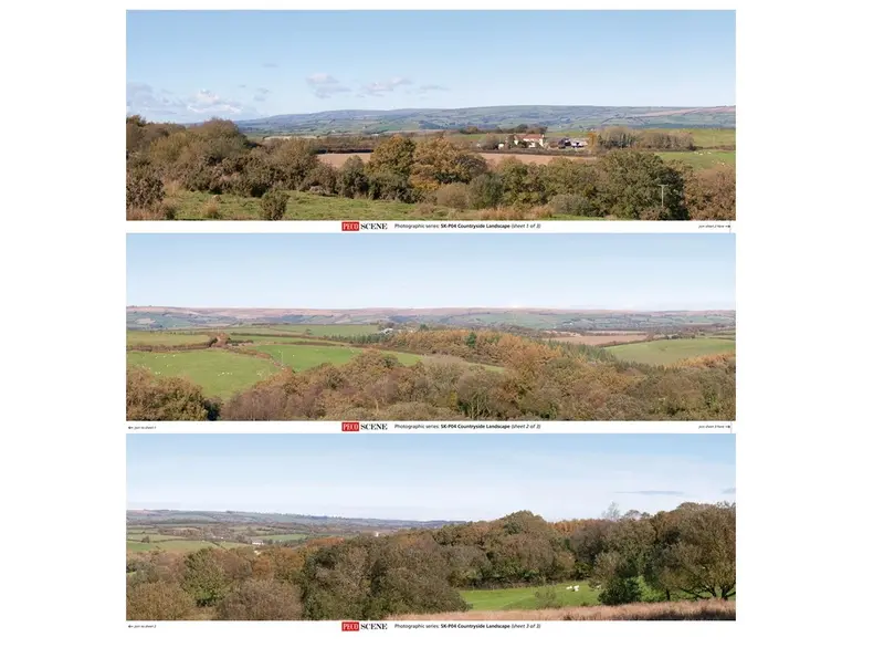 Peco - Skp-04 - Photographic Backscene - Countryside 1