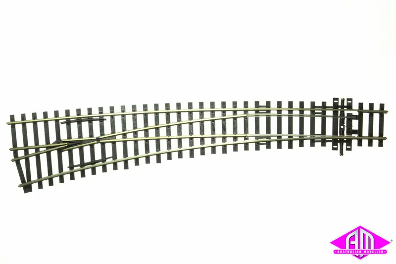Peco - Sl-87 - Code 100 Insulfrog - Curved Left Hand Point (Ho Scale) 1