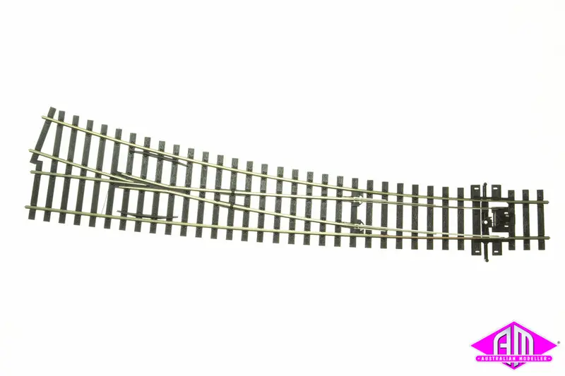 Peco - Sl-E186 - Code 75 Electrofrog - Curved Right Hand Point (Ho Scale) 1