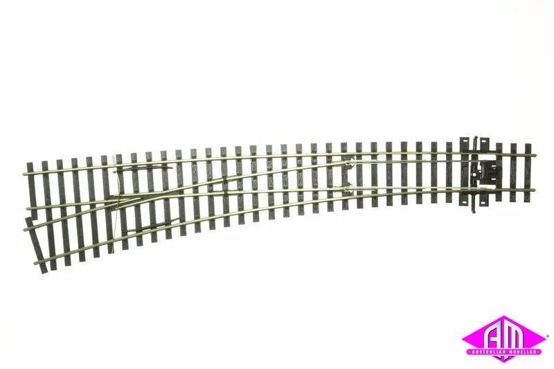 Peco - Sl-E187 - Code 75 Electrofrog - Curved Left Hand Point (Ho Scale) 1