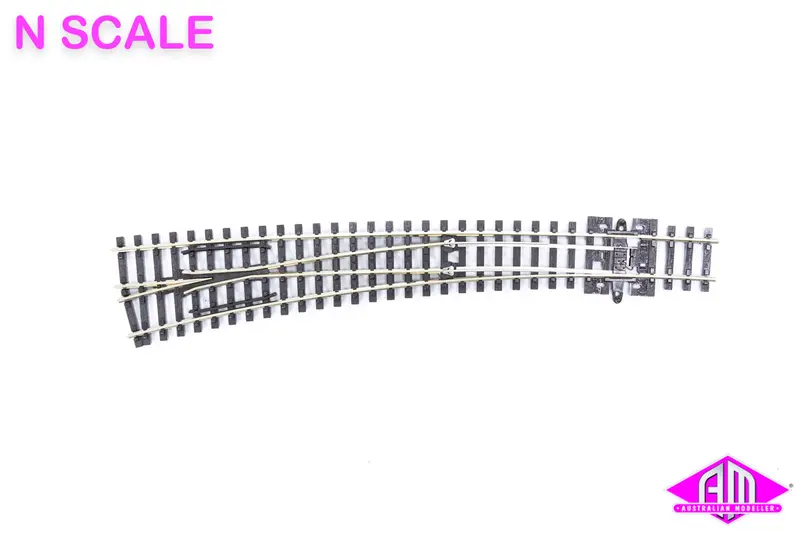 Peco - Sl-E387 - Code 80 Electrofrog - Curved Left Point (N Scale) 1