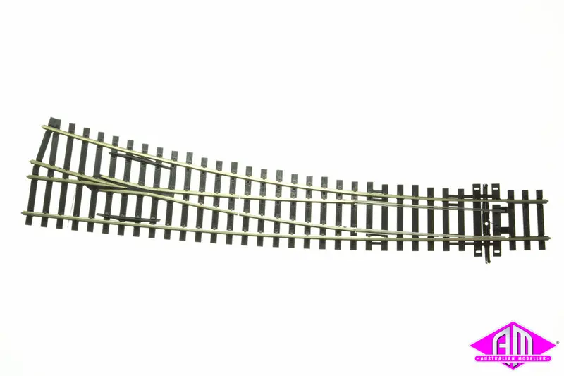 Peco - Sl-E86 - Code 100 Electrofrog - Curved Right Hand Point (Ho Scale) 1