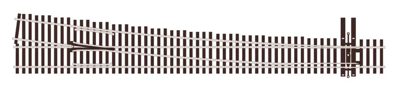 Peco - Sl-U7081 - #8 Right Hand Turnout (Ho Scale) 1