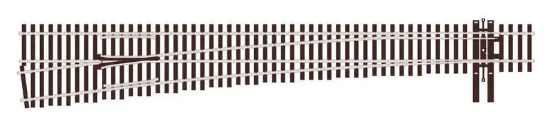 Peco - Sl-U7082 - #8 Left Hand Turnout (Ho Scale) 1