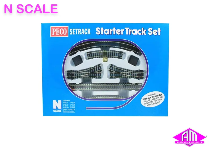 Peco - St-300 - Starter Track Set - Code 80 Setrack - 1St Radius - Curves (N Scale) 1
