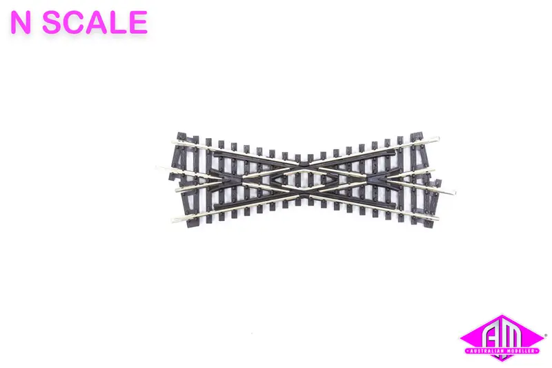 Peco - St-50 - Code 80 Setrack - Short Right Crossing (N Scale) 1