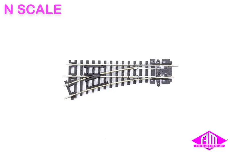 Peco - St-6 - Code 80 Setrack - Left Point 9" Radius (N Scale) 1