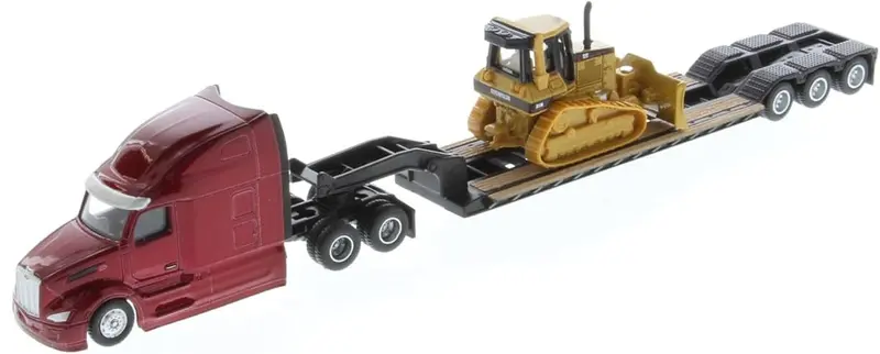 Peterbilt 579 With Lowboy Trailer And Cat D5m Track-Type Tractor (Ho Scale) 1