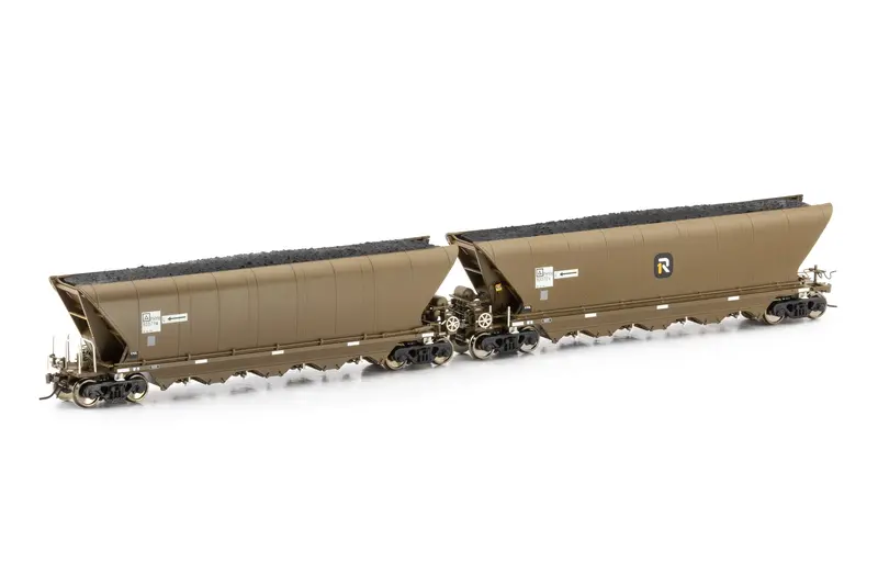 Phyh Coal Hopper, Onerail Wagon Grime, 4 Car Pack Nch-98 1