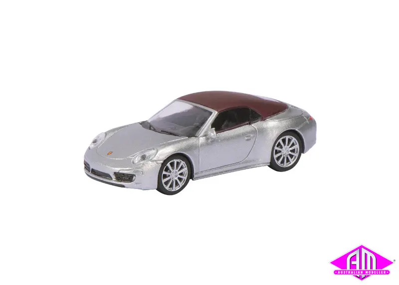 Porsche 911 Carrera S Cabriolet Silver / Red 1