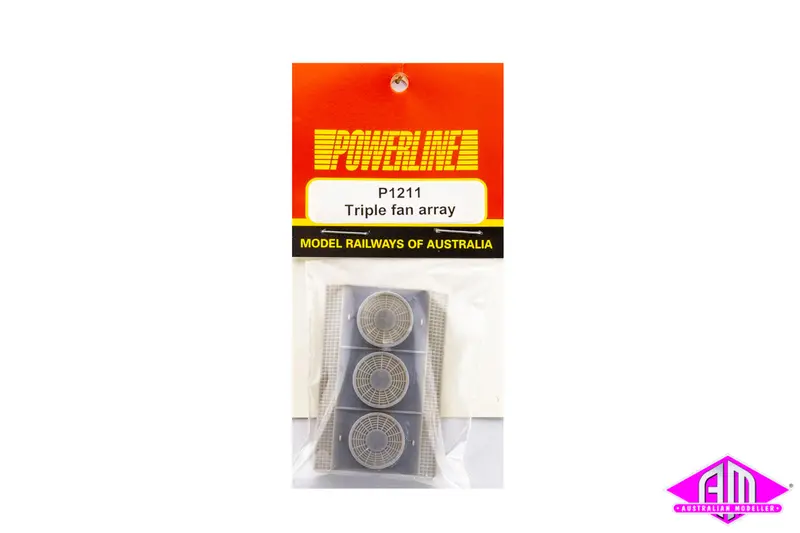 Powerline - P1211 - Triple Fan Moulding (Ho Scale) 1