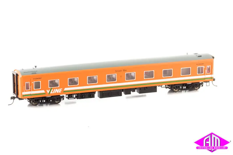 Powerline - Pc-456A - Victorian ‘S’ Carriage V/Line Tang (Green/White) 223Bs - Single Car (Ho Scale) 1