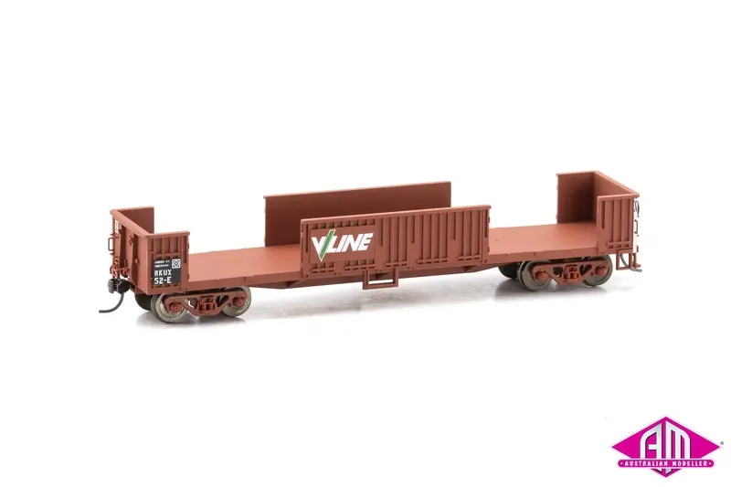 Powerline - Rkux Slab Steel Bogie Open Wagon (No Doors) #Rkux 52E V/Line (Ho Scale) 1