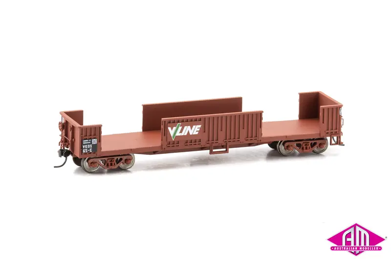 Powerline - Vkox Slab Steel Bogie Open Wagon (No Doors) #Vkox 65C V/Line (Ho Scale) 1