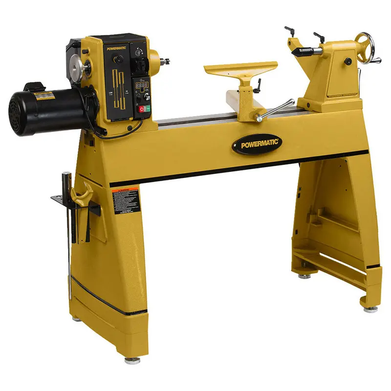 Powermatic 1353001 230V 2-Hp 3520C Single Phase Woodworking Lathe W/ Risers 1