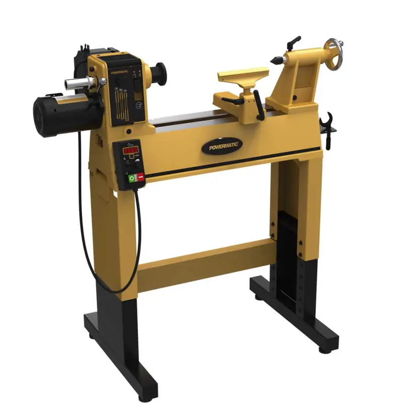 Powermatic 1792014Ak 2014 115V/230V 1 Hp Heavy Duty Cast Iron Lathe W/ Stand 1