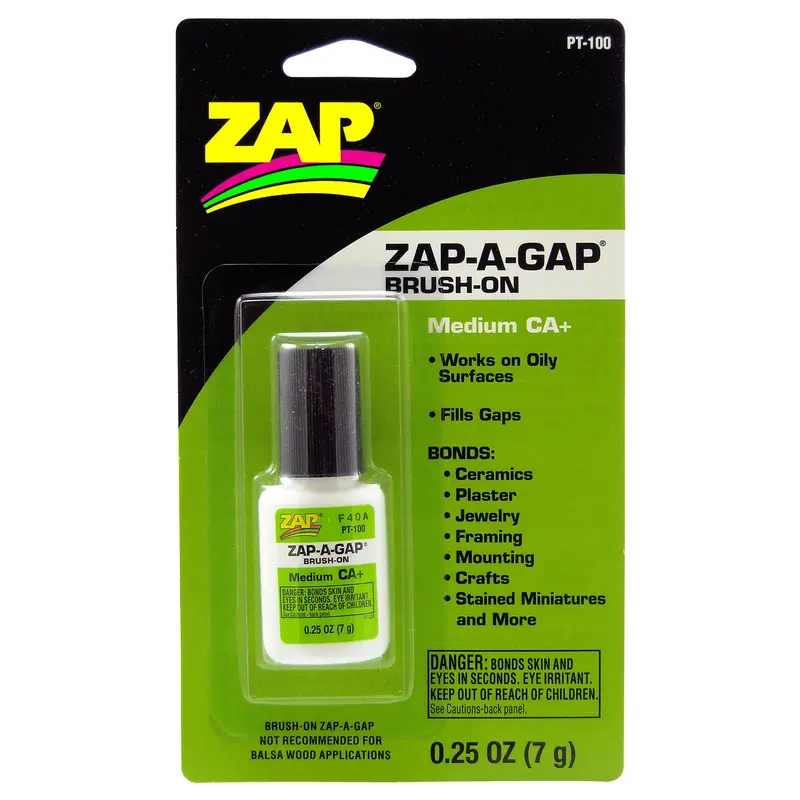 Pt100 - Zap-A-Gap Adhesive Ca - Brush On (7G) 1