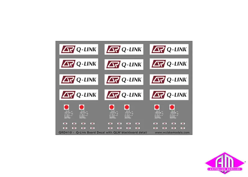Q-Link Board Decal With Qlw Box Wagon Blackboard Detail 1