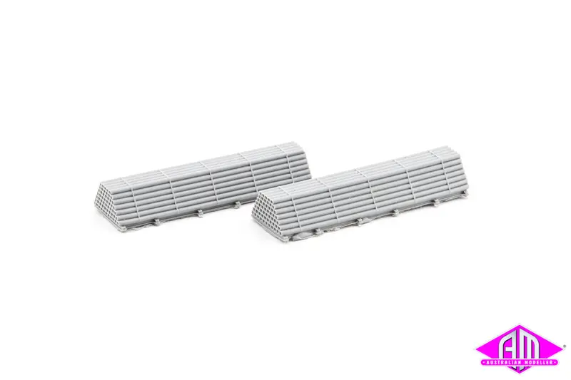 Qra013 - Casing Piles 6" Bore 2Pc (Ho Scale) 1
