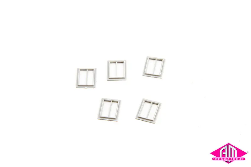Qra020 - Toilet Windows 5Pc (Ho Scale) 1