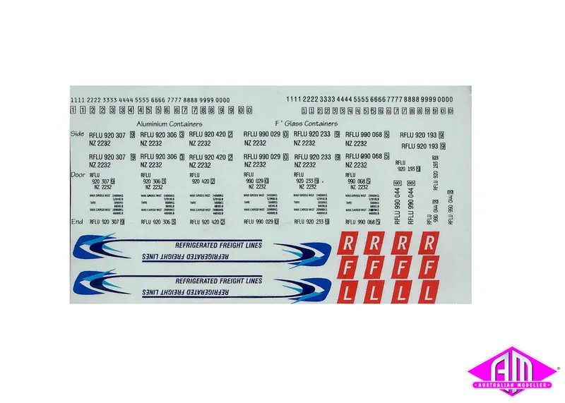 Refrigerated Freight Lines (Small) Decal Lcd-18 1