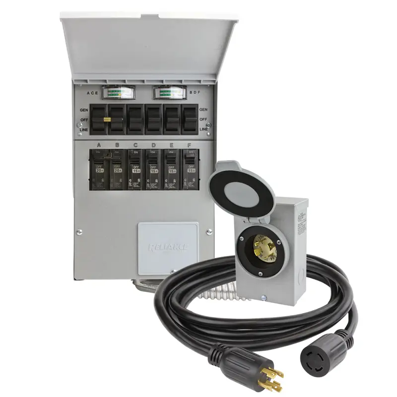 Reliance 306Crk Pro/Tran-2 Indoor 6 Circuit Transfer Switch Kit W/ Meters 1