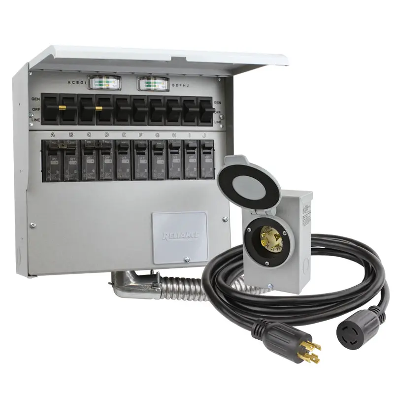 Reliance 310Cdkn 30 Amp 10 Circuit Manual Transfer Switch Kit 1