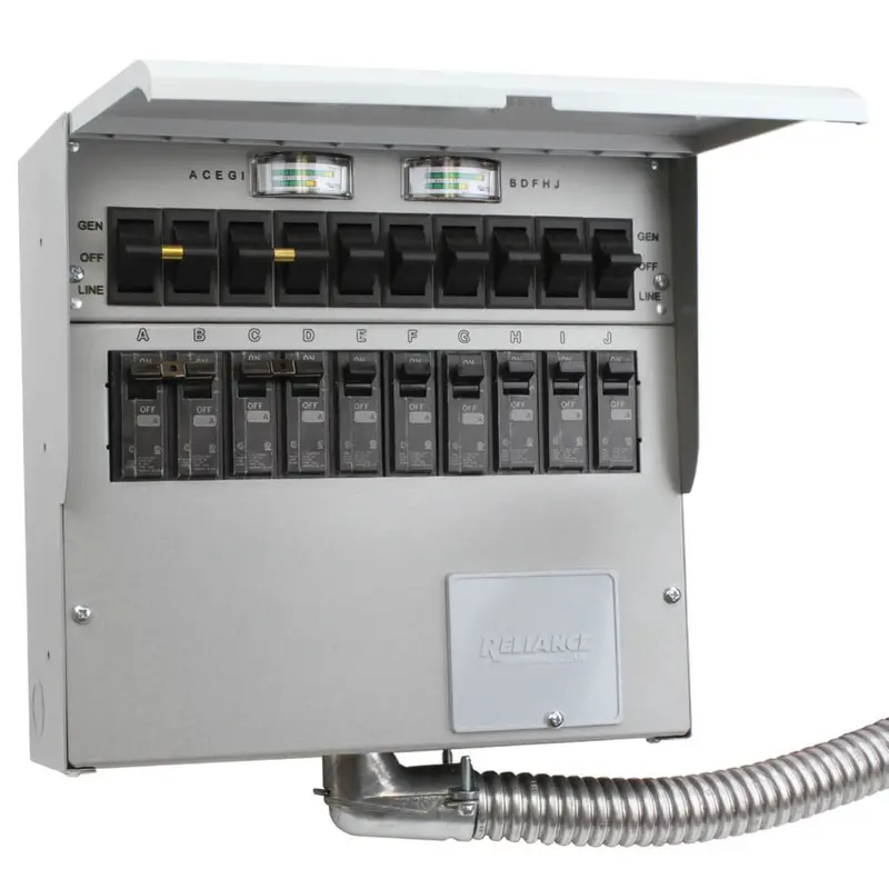 Reliance A510c 120/240-Volt 50-Amp 10-Circuit Pro/Tran 2 Indoor Transfer Switch 1