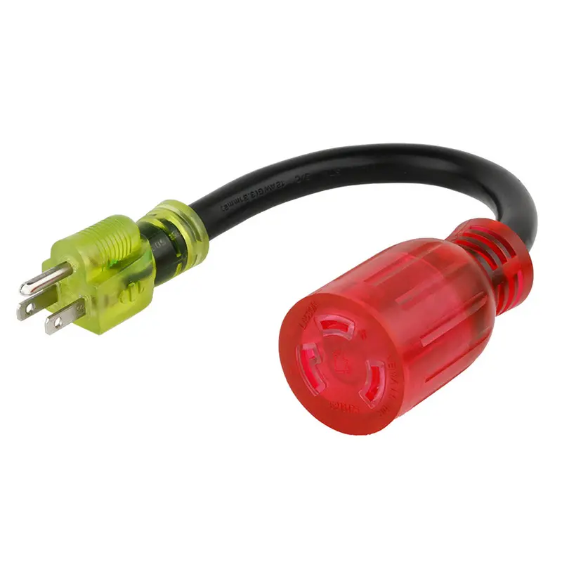 Reliance Ac1531 15A 125V Color Connect Adapter Cord 5-15 Plug L5-30 Connector 1