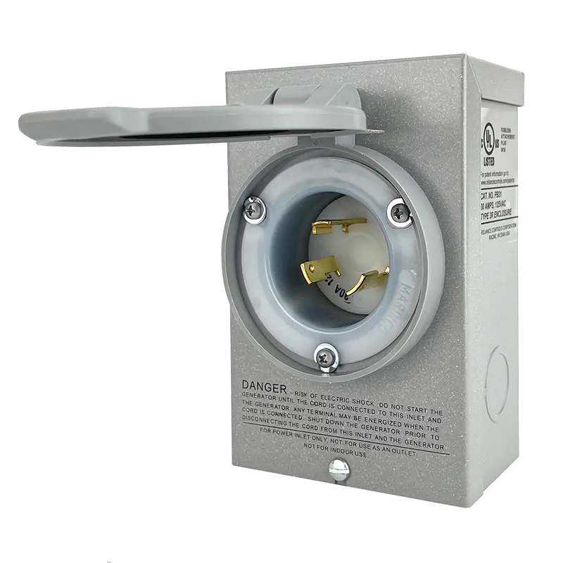 Reliance Pb31 3,750-Watt 120V Pro/Tran Generator Nema 3R Outdoor Power Inlet Box 1