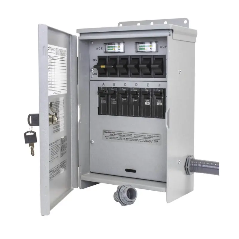 Reliance R306a 120/240-Volt 30-Amp 6-Circuit Pro/Tran Outdoor Transfer Switch 1