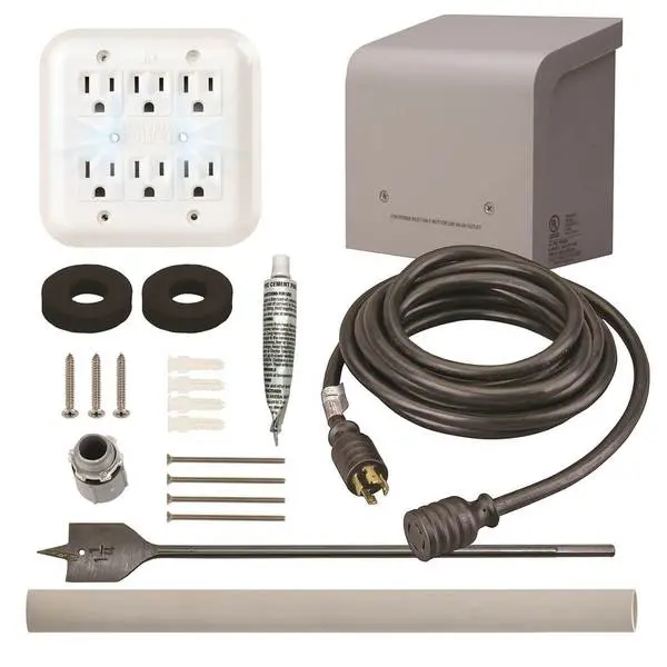 Reliance Wkpbn3020 250-Volt 30-Amp Generator Through The Wall Kit W/ Pc3020m 1